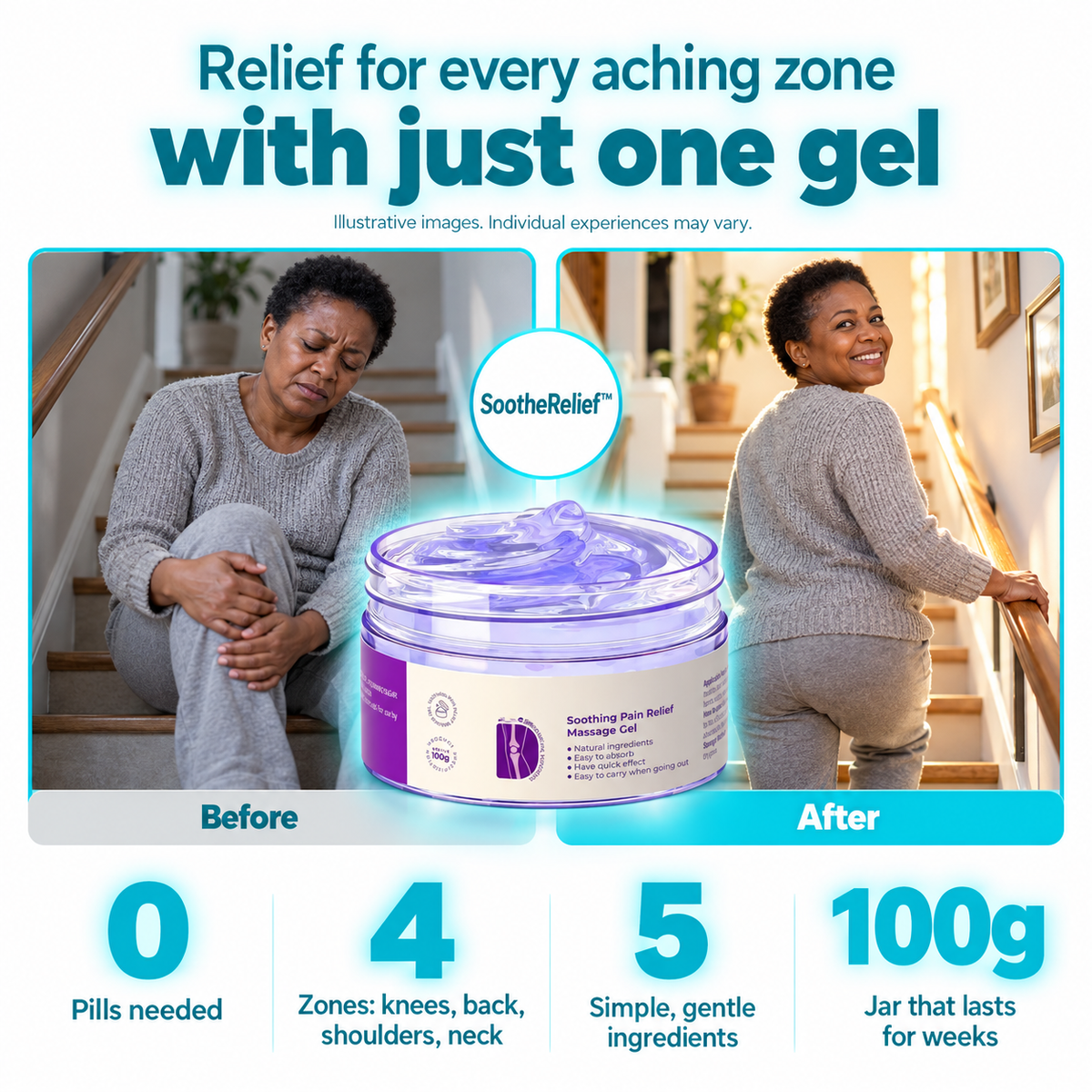 SootheRelief™ Massage Gel for Pain Relief