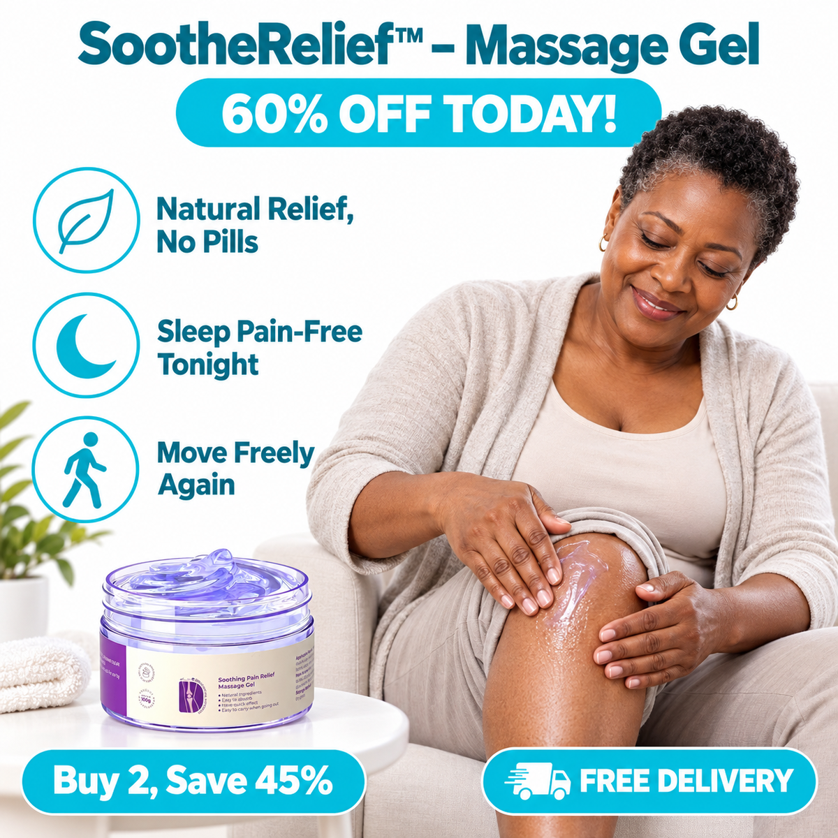SootheRelief™ Massage Gel for Pain Relief